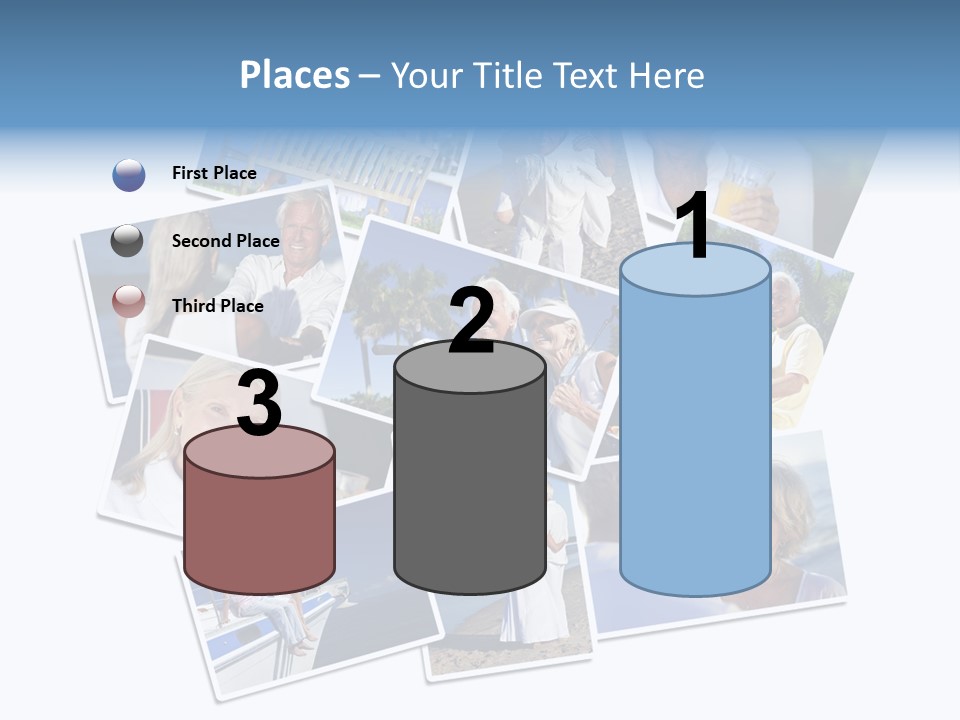 A Collage Of Photos With A Man And Woman PowerPoint Template