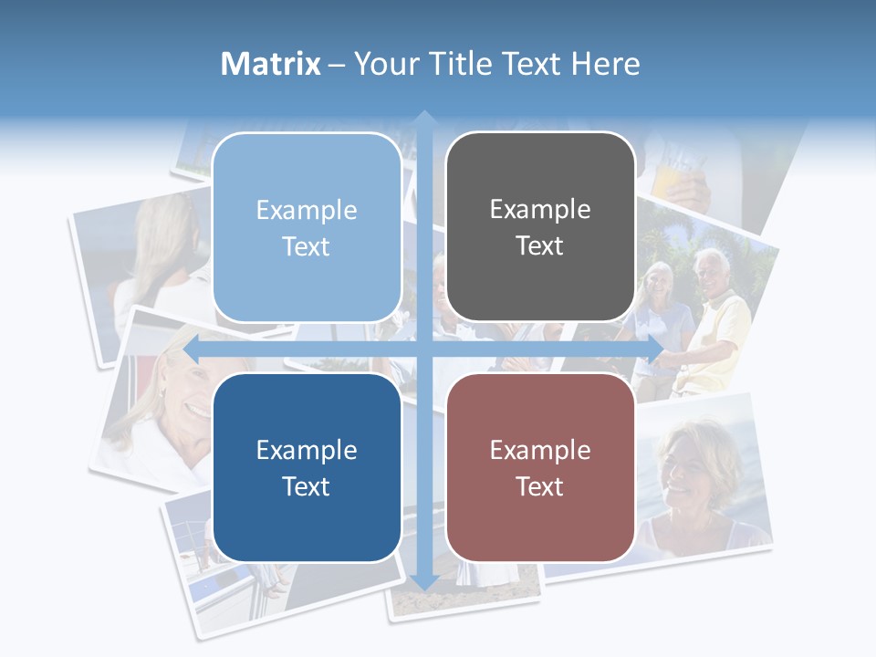 A Collage Of Photos With A Man And Woman PowerPoint Template