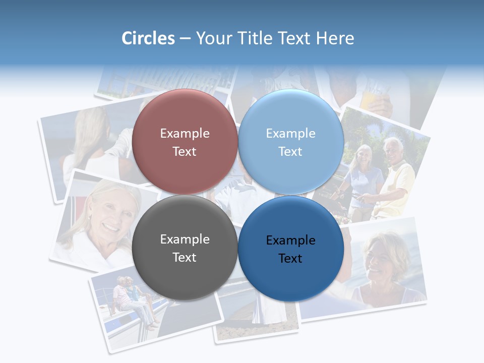 A Collage Of Photos With A Man And Woman PowerPoint Template