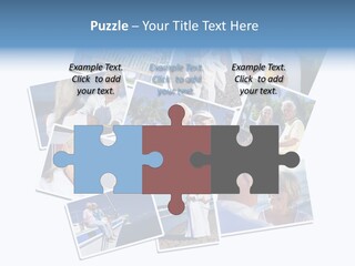 A Collage Of Photos With A Man And Woman PowerPoint Template