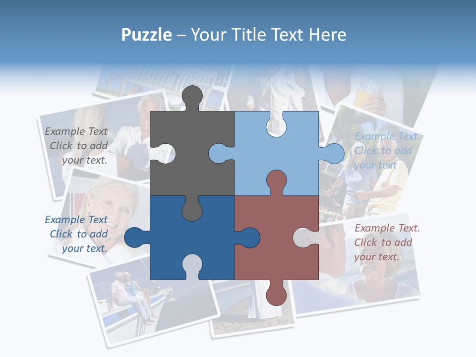 A Collage Of Photos With A Man And Woman PowerPoint Template