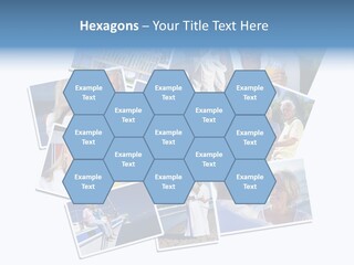 A Collage Of Photos With A Man And Woman PowerPoint Template