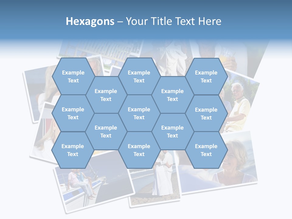 A Collage Of Photos With A Man And Woman PowerPoint Template