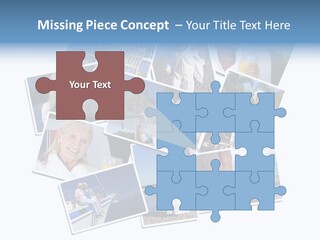 A Collage Of Photos With A Man And Woman PowerPoint Template