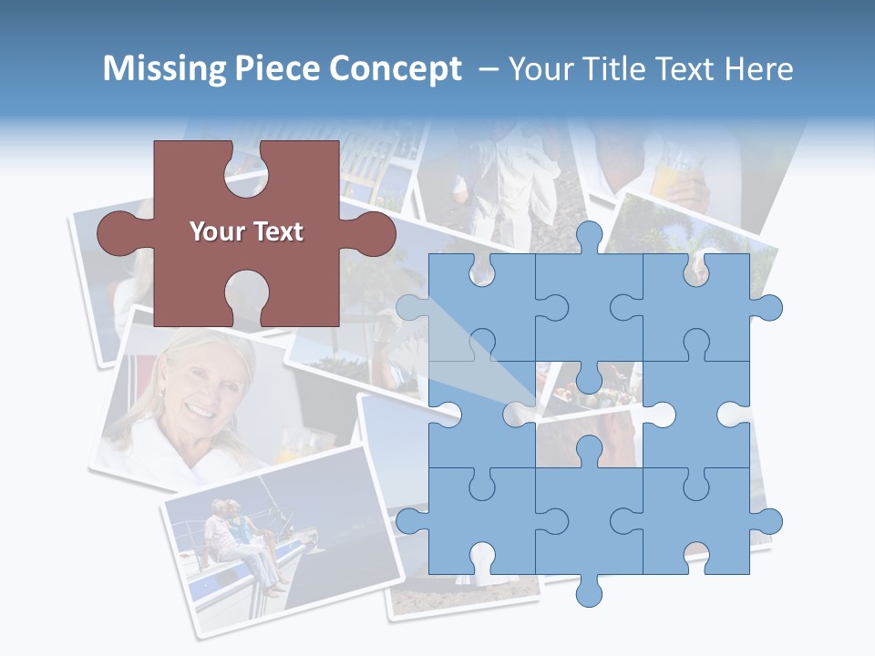 A Collage Of Photos With A Man And Woman PowerPoint Template