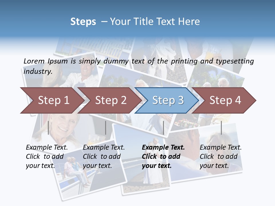 A Collage Of Photos With A Man And Woman PowerPoint Template