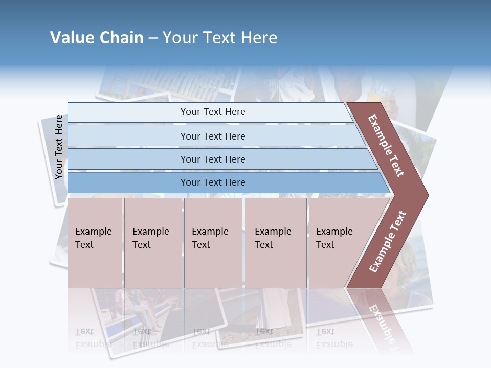 A Collage Of Photos With A Man And Woman PowerPoint Template