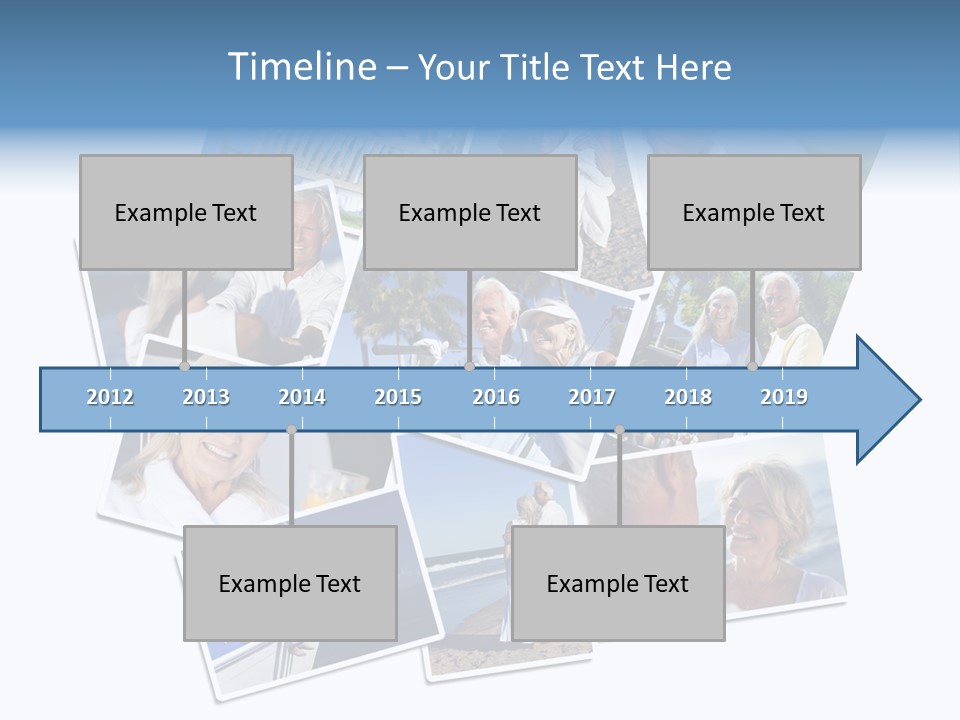 A Collage Of Photos With A Man And Woman PowerPoint Template