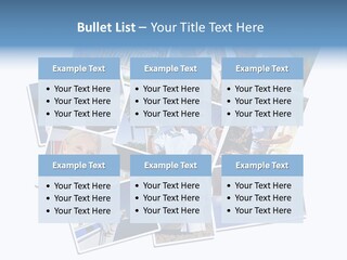 A Collage Of Photos With A Man And Woman PowerPoint Template