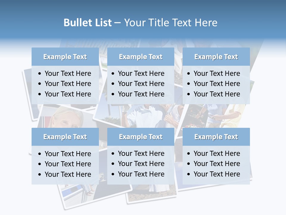 A Collage Of Photos With A Man And Woman PowerPoint Template