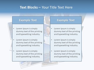 A Collage Of Photos With A Man And Woman PowerPoint Template