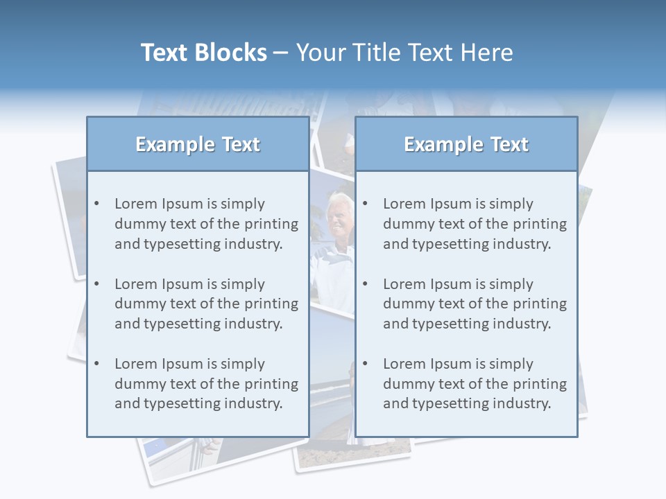 A Collage Of Photos With A Man And Woman PowerPoint Template