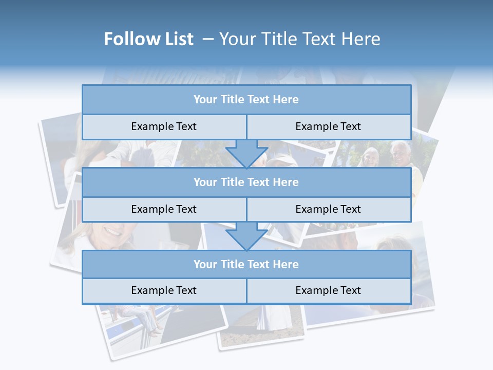 A Collage Of Photos With A Man And Woman PowerPoint Template