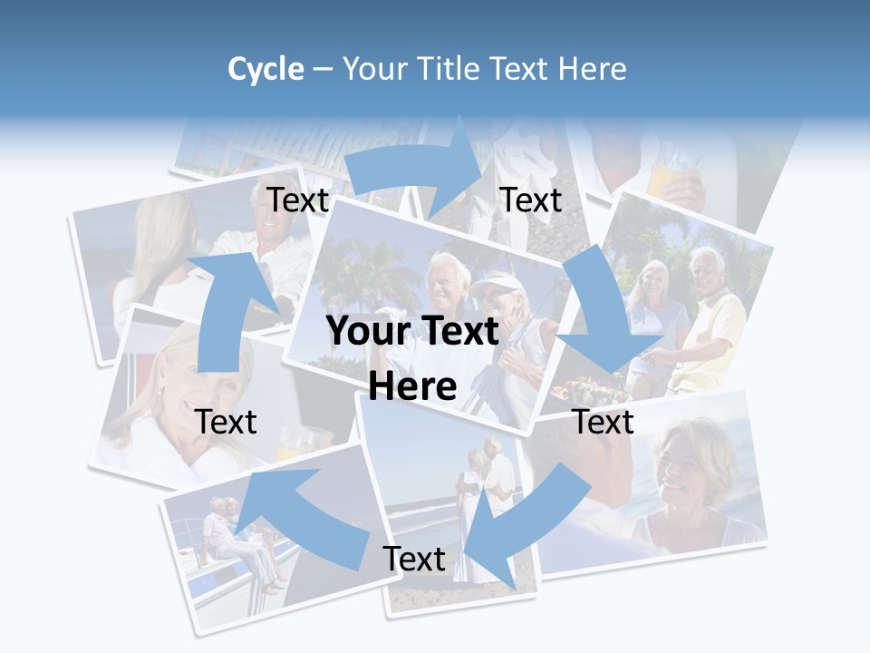 A Collage Of Photos With A Man And Woman PowerPoint Template