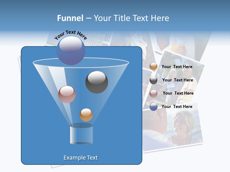 A Collage Of Photos With A Man And Woman PowerPoint Template