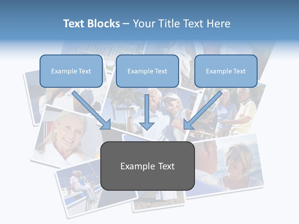A Collage Of Photos With A Man And Woman PowerPoint Template