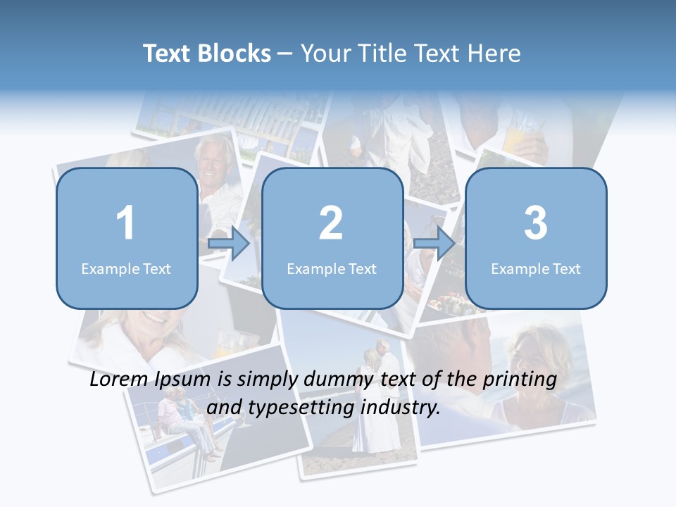 A Collage Of Photos With A Man And Woman PowerPoint Template