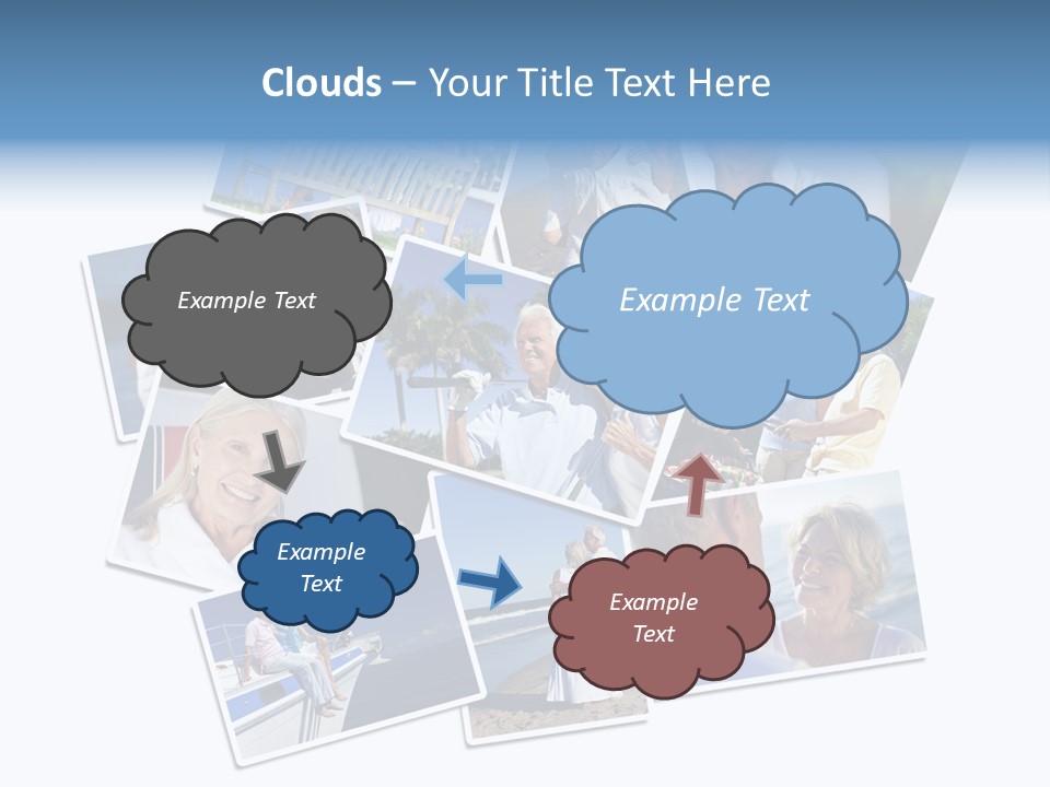 A Collage Of Photos With A Man And Woman PowerPoint Template