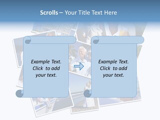 A Collage Of Photos With A Man And Woman PowerPoint Template