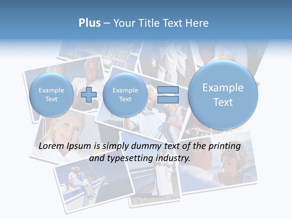 A Collage Of Photos With A Man And Woman PowerPoint Template