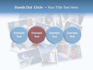 A Collage Of Photos With A Man And Woman PowerPoint Template