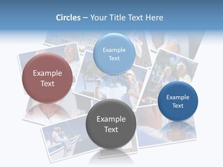 A Collage Of Photos With A Man And Woman PowerPoint Template