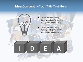 A Collage Of Photos With A Man And Woman PowerPoint Template