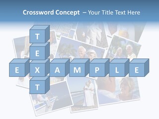 A Collage Of Photos With A Man And Woman PowerPoint Template