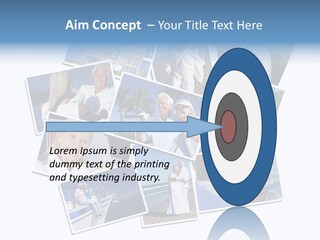 A Collage Of Photos With A Man And Woman PowerPoint Template