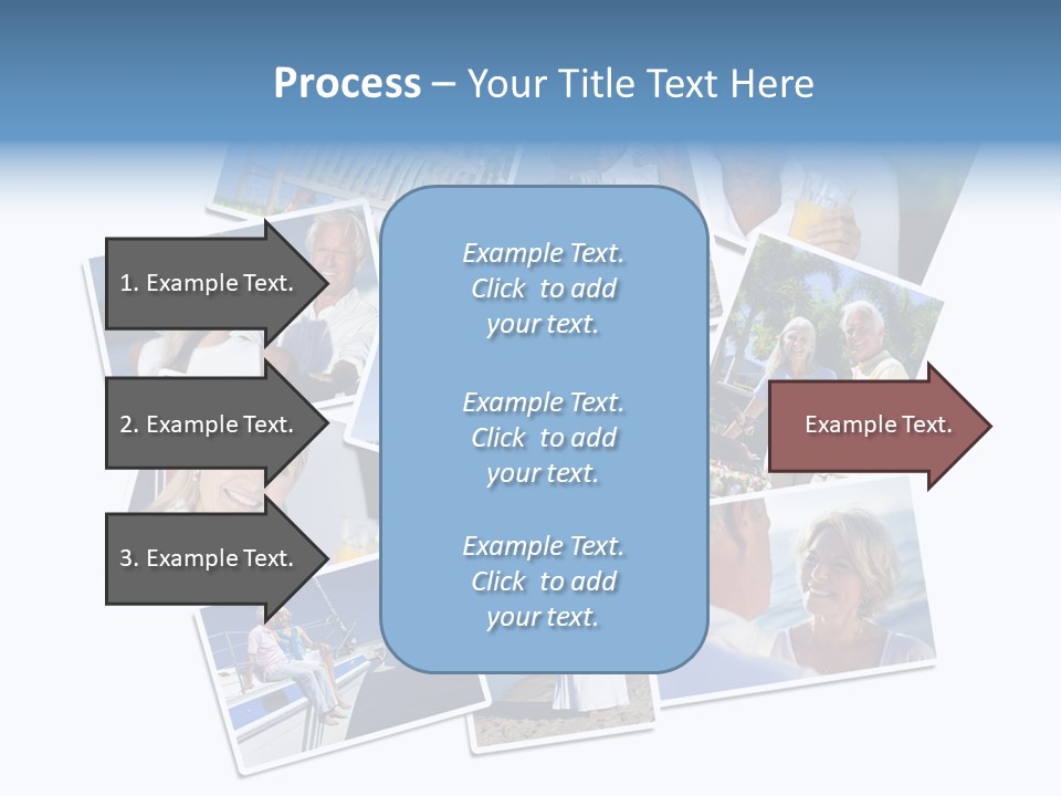A Collage Of Photos With A Man And Woman PowerPoint Template
