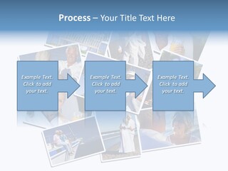 A Collage Of Photos With A Man And Woman PowerPoint Template