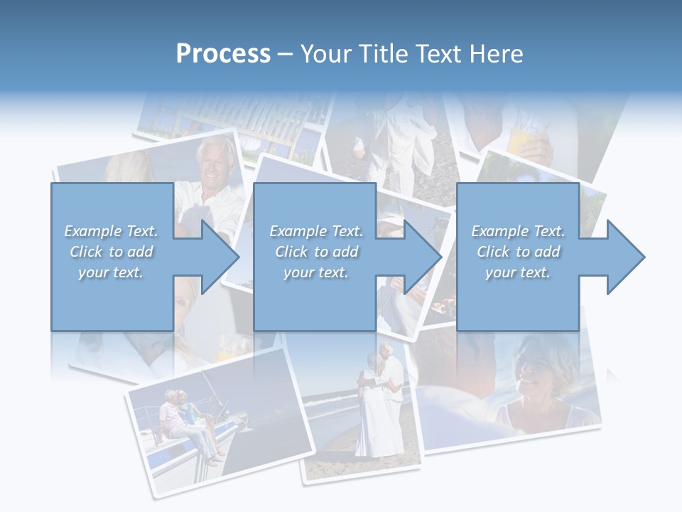 A Collage Of Photos With A Man And Woman PowerPoint Template