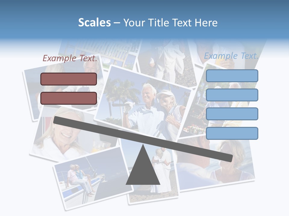 A Collage Of Photos With A Man And Woman PowerPoint Template