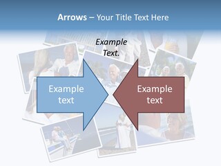 A Collage Of Photos With A Man And Woman PowerPoint Template