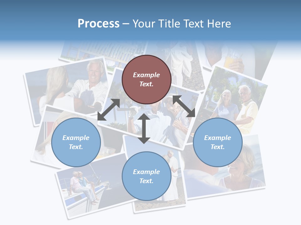 A Collage Of Photos With A Man And Woman PowerPoint Template