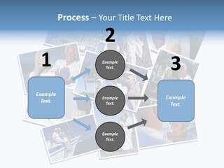 A Collage Of Photos With A Man And Woman PowerPoint Template