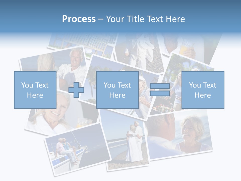 A Collage Of Photos With A Man And Woman PowerPoint Template