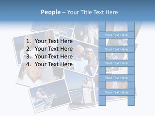 A Collage Of Photos With A Man And Woman PowerPoint Template