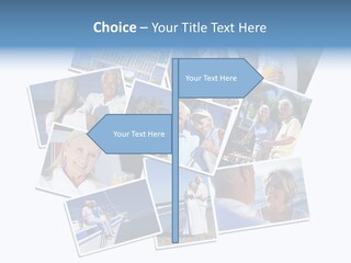 A Collage Of Photos With A Man And Woman PowerPoint Template