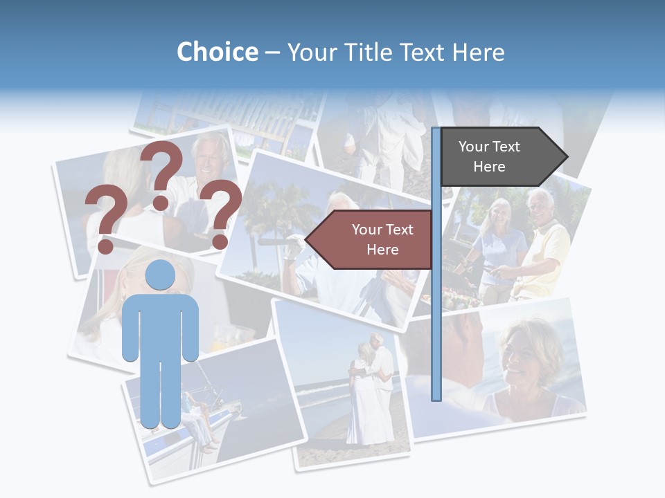 A Collage Of Photos With A Man And Woman PowerPoint Template