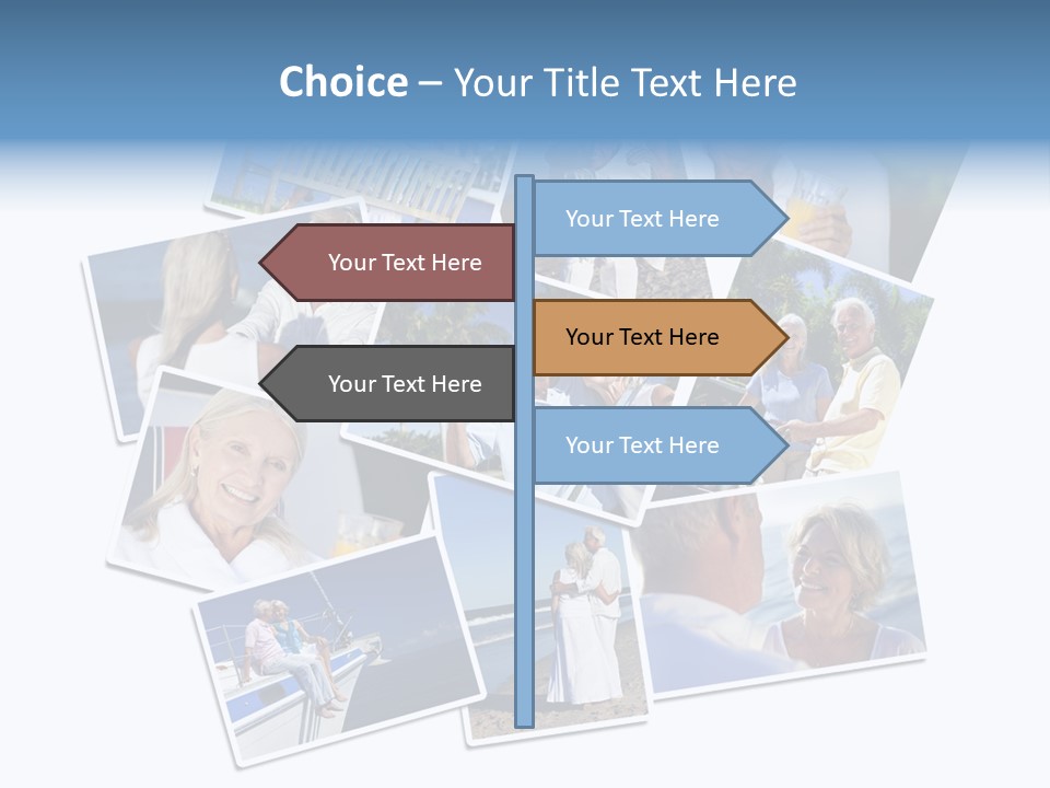 A Collage Of Photos With A Man And Woman PowerPoint Template