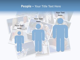 A Collage Of Photos With A Man And Woman PowerPoint Template