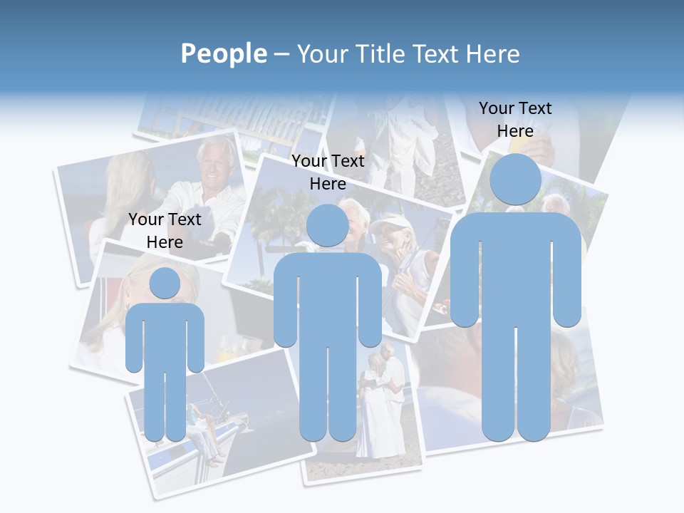 A Collage Of Photos With A Man And Woman PowerPoint Template