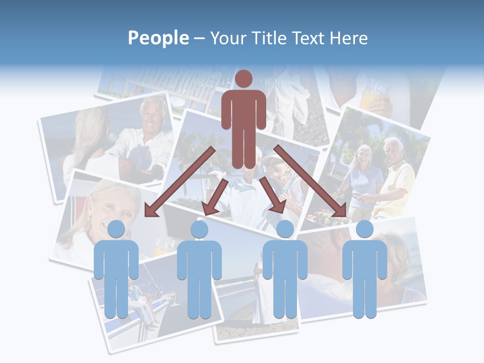 A Collage Of Photos With A Man And Woman PowerPoint Template