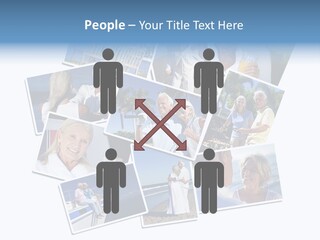 A Collage Of Photos With A Man And Woman PowerPoint Template