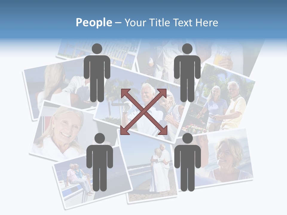 A Collage Of Photos With A Man And Woman PowerPoint Template