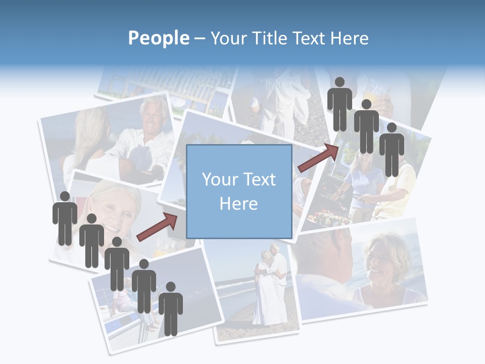 A Collage Of Photos With A Man And Woman PowerPoint Template