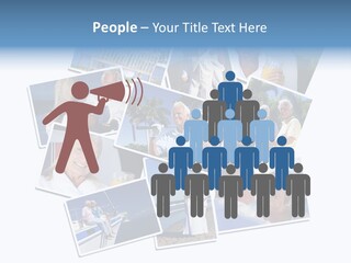 A Collage Of Photos With A Man And Woman PowerPoint Template