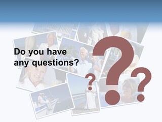 A Collage Of Photos With A Man And Woman PowerPoint Template