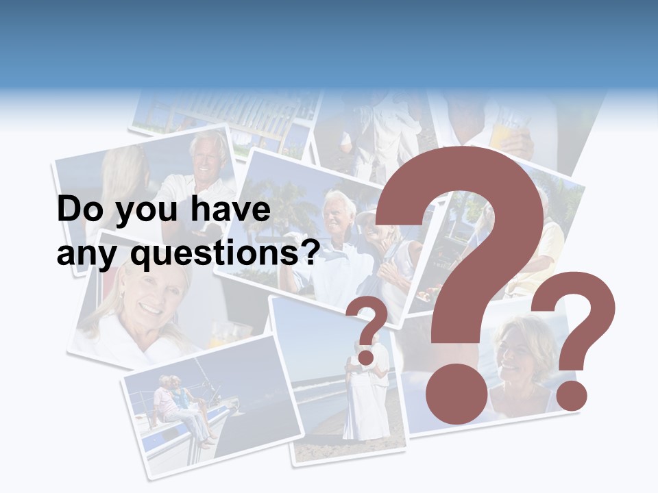 A Collage Of Photos With A Man And Woman PowerPoint Template